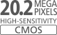 CMOS de 20,2 megapixeli