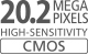 CMOS de 20,2 megapixeli