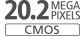 CMOS de 20,2 megapixeli