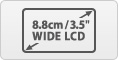 8.8cm Wide LCD Screen
